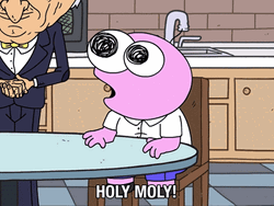 Holy Moly Meme Smiling Friends GIF