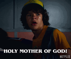 Holy Mother Of God Dustin Henderson Stranger Things GIF