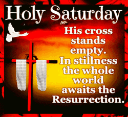 Holy Saturday His Cross Stands Empty GIF