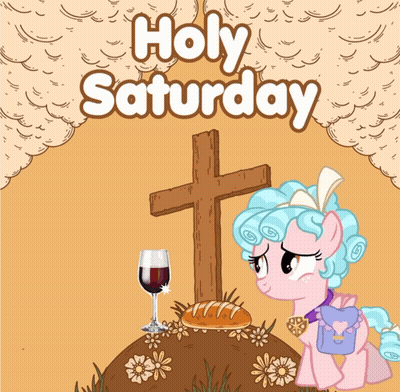 Holy Saturday Poster With Pony GIF