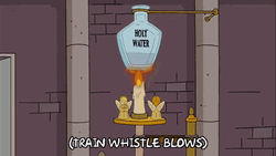 Holy Water Runs Train GIF