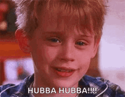 Home Alone Kevin Eyebrow Raise Hubba Hubba GIF