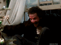 Home Alone Marv Stepping On Broken Glasses GIF