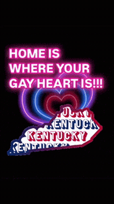 Home Is Where Your Gay Heart Is Sign GIF