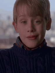 Home Kevin Stare Eyebrow Raise Wink GIF