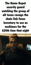 Homelander Meme Home Depot Guard GIF