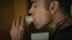Homelander Milk Drinking From SMall Bottle GIF