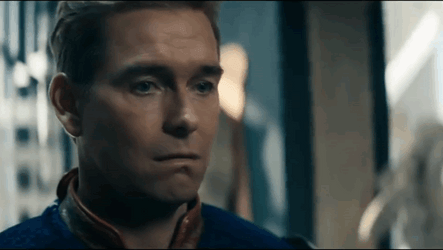 Homelander Milk Squirted On Face GIF