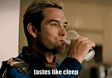 Homelander Milk Tastes Like Clean GIF