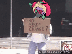 Homeless Asking Spare Change Animation GIF | GIFDB.com