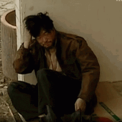 Homeless Korean Beggar Scratching Head GIF