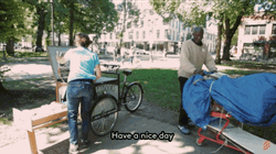 Homeless Moving Out Street Cart  GIF