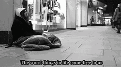 Homeless Woman Street Life Quote GIF