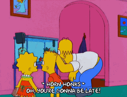 Homer And Bart Looking At Aquarium The Simpsons GIF