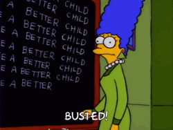 Homer And Marge Simpson Busted GIF