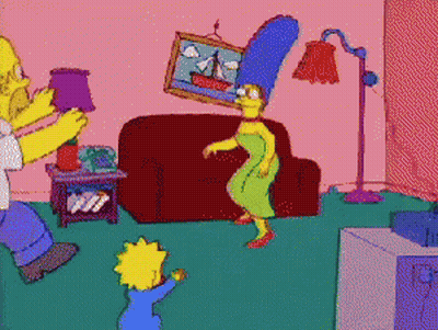 Homer And Marge Simpson Dancing GIF