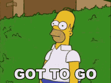 Homer Bush Got To Go GIF