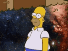Homer Bush Hiding In The Galaxy GIF