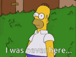 Homer Bushes I Was Never Here GIF