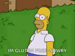 Homer Disappearing Im Gluten Free Sowry  GIF