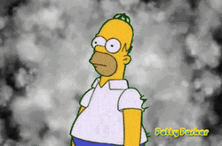 Homer Disappearing In The Smoke GIF