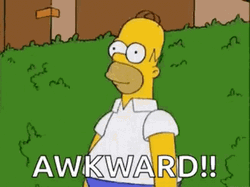 Homer Doh Awkward GIF