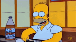Homer Eats Sushi GIF