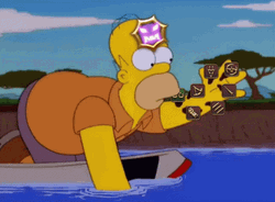 Homer Gets Kicked From Nra Leech GIF
