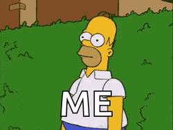 Homer Hiding And Me GIF