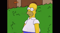 Homer Hiding Back And Forth GIF