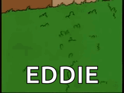 Homer Hiding From Eddie GIF