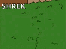 Homer Hiding From Shrek GIF