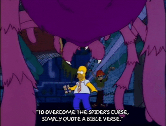 Homer Qouted Bible Verse GIF