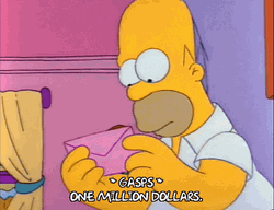 Homer Simpson 1 Million Dollars GIF