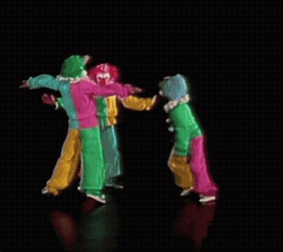 Homer Simpson And A Clown GIF