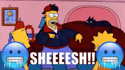 Homer Simpson And Bart Simpson Saying Sheeeesh GIF