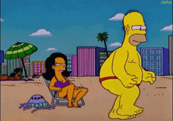 Homer Simpson And Francesca Terwilliger