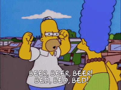 Homer Simpson And Marge Simpson Standing Together GIF