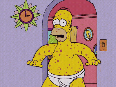 Homer Simpson At Door With Clock GIF