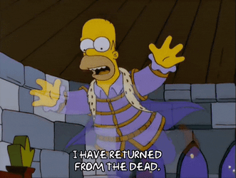 Homer Simpson Back From The Dead GIF