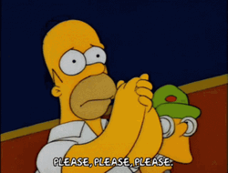 Homer Simpson Begging GIF