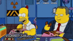  Homer Simpson Binge Eating Donut Challenge GIF