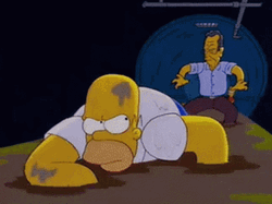 Homer Simpson Bush GIF