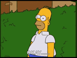 Homer Simpson Bush GIF
