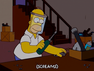 Homer Simpson Calcifer On Torch GIF
