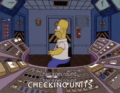 Homer Simpson Control Room Chair Goes Round GIF