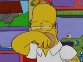 Homer Simpson Covering Nose GIF