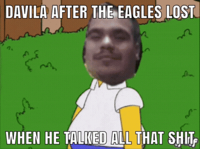 Homer Simpson Davila After Eagles Lost GIF