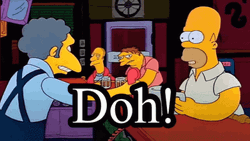 Homer Simpson Doh Disappointed And Sad Dad GIF