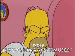 Homer Simpson Doh Lumber Has A Million Uses GIF